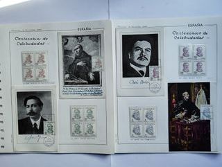 1967 MAXIMAS Y BLOQUES DE 4 CON SELLOS ESPAÑA.