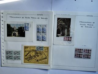 1967 MAXIMAS Y BLOQUES DE 4 CON SELLOS ESPAÑA.