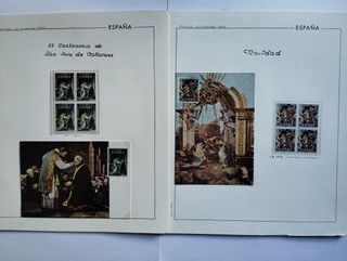 1967 MAXIMAS Y BLOQUES DE 4 CON SELLOS ESPAÑA.