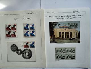 1967 MAXIMAS Y BLOQUES DE 4 CON SELLOS ESPAÑA.