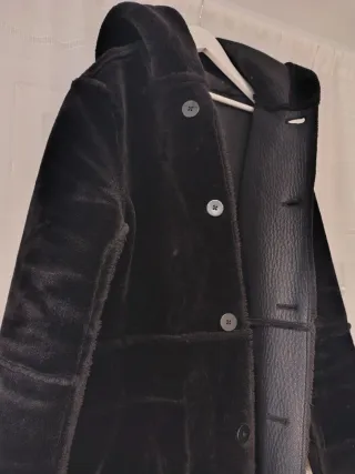 Abrigo largo doble faz mujer reversible *CHOLLAZO