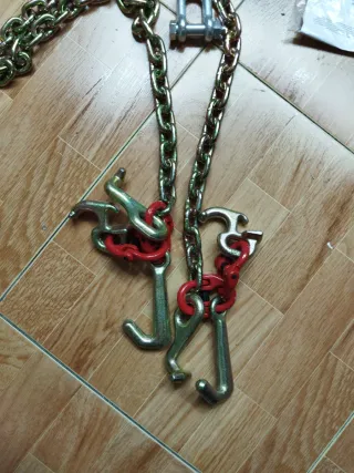 Cadena eslinga polipasto y remolque