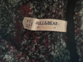 Jersey largo invierno gris y rojo