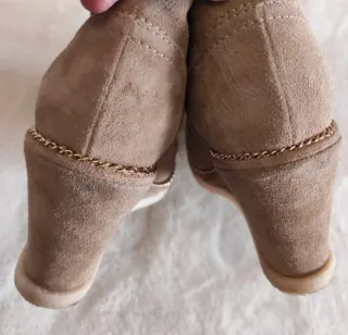 Chanel Scarpe Zeppa Beige