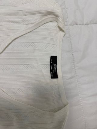 Bershka Cárdigan Blanco