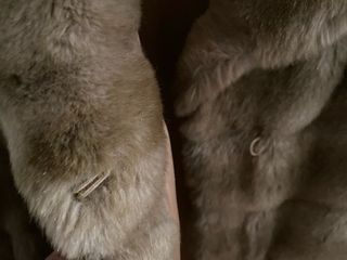 Chaquetón pelo sintético beige