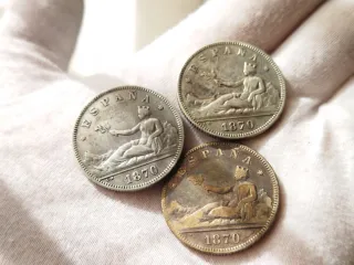 Lote Monedas Plata de inversión. 29,50 gramos.