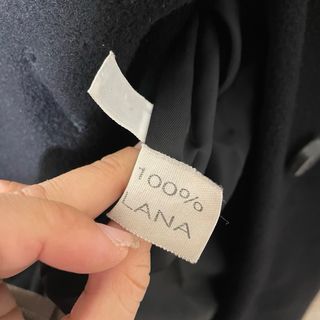 Cappotto Piacenza 100% Lana Nero Donna