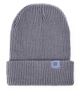 Gorro de lana gris