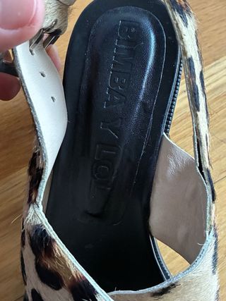 Sandalias de piel leopardo