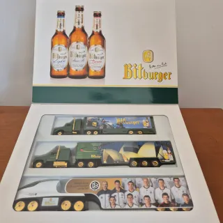 Modellini camion birra Bitburger