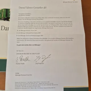 Modellini camion birra Bitburger