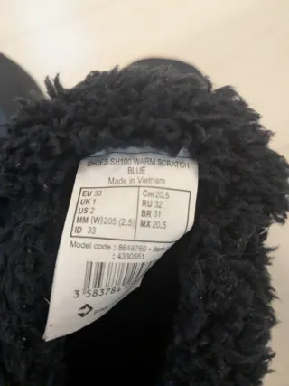 Botas montaña impermeables talla 33 quechuga