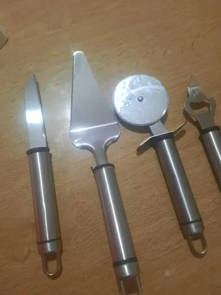 Set Utensili Cucina Acciaio Inox