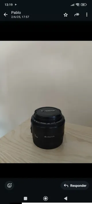 Objetivo Canon EF 50mm f/1.8 II