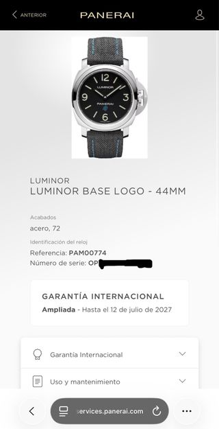 Reloj Panerai PAM774