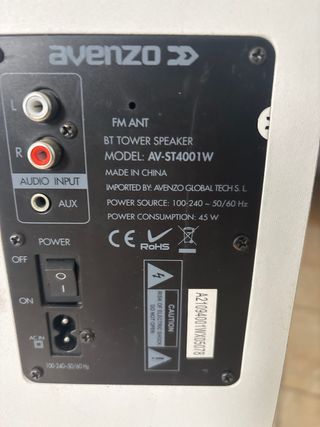 Altavoz Avenzo Negro