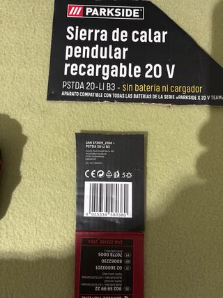 Sierra de calar PARKSIDE con maletín.NO negociable