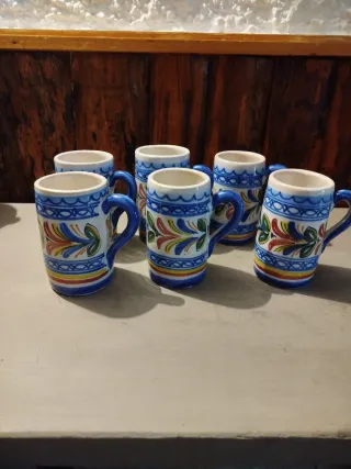 Jarras de cerámica Talavera (6 unidades)