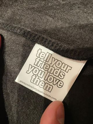 Sudadera Always Do What You Should Do negra XL