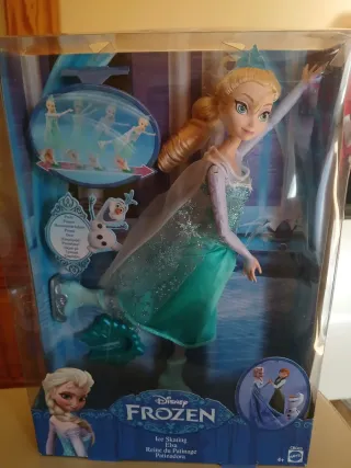 Muñeca Elsa Patinadora Frozen REGALO ANA SIN CAJA