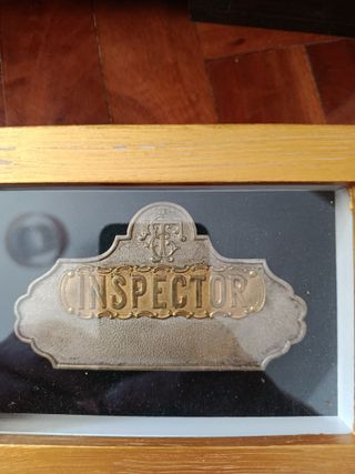 Chapa Inspector Tranviario Madrid