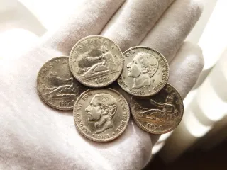 Lote Monedas Plata para inversión. 48,81 gramos.