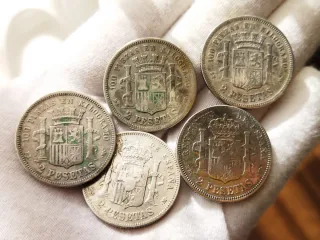 Lote Monedas Plata para inversión. 48,81 gramos.