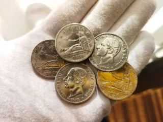 Lote Monedas Plata para inversión. 48,81 gramos.