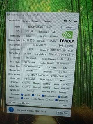 ASUS GTX 660 2GB Tarjeta Gráfica#677567