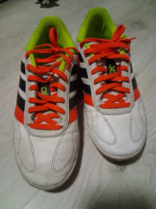 Zapatillas Adidas Fútbol Sala Naranja/Blanco