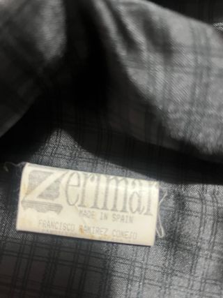 Chaqueta de piel vintage negra