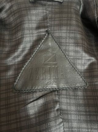 Chaqueta de piel vintage negra