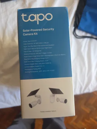 Kit Cámara Seguridad Solar Tapo C410 2K