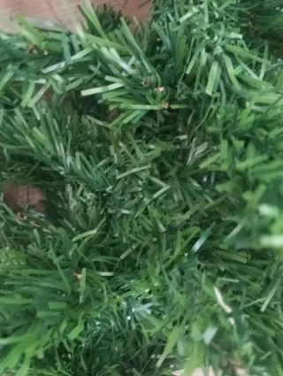 Parte superior del árbol de Navidad verde