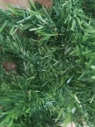 Parte superior del árbol de Navidad verde