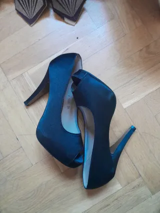 Zapatos de fiesta Dunhui negros un solo uso