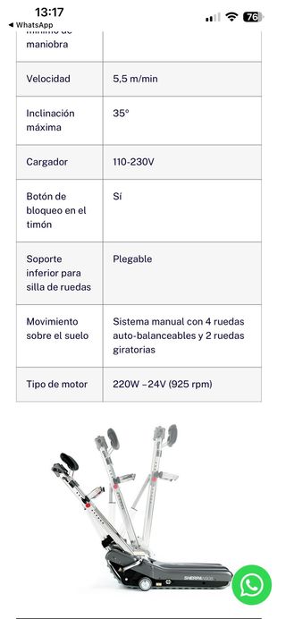ORUGA SALVAESCALERAS SHERPA 958