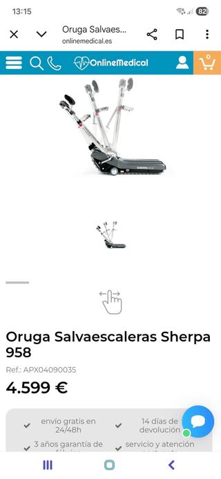 ORUGA SALVAESCALERAS SHERPA 958