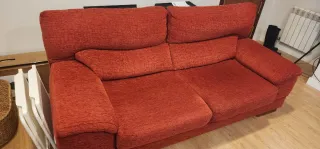 Sofá 2 plazas rojo