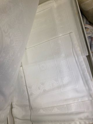 Mantel BASSOLS Damasco Venezia Blanco