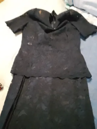 Completo pizzo Luisa Spagnoli nero