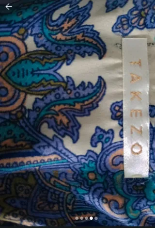 Vestido largo Takezo estampado