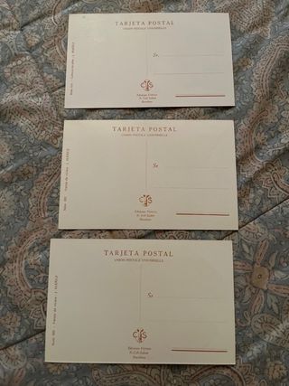7 Postales Antiguas Coleccionables