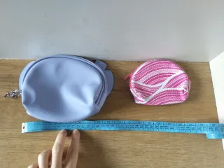 Pochette Stitch e portamonete rosa