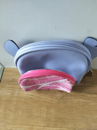 Pochette Stitch e portamonete rosa