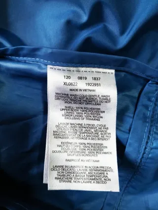 Chaqueta Columbia Mujer Azul Impermeable