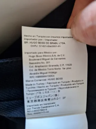 Pantalón Boss Azul Marino Nuevo Talla...