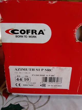 Zapatos de seguridad Cofra talla 44 nuevos