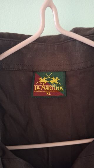 Camisa La Martina Mujer T. S-M Marrón